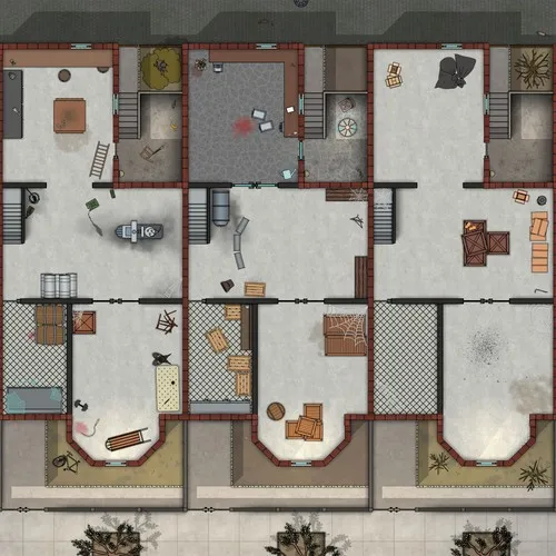 Row Houses - Basement - Abandoned - Day