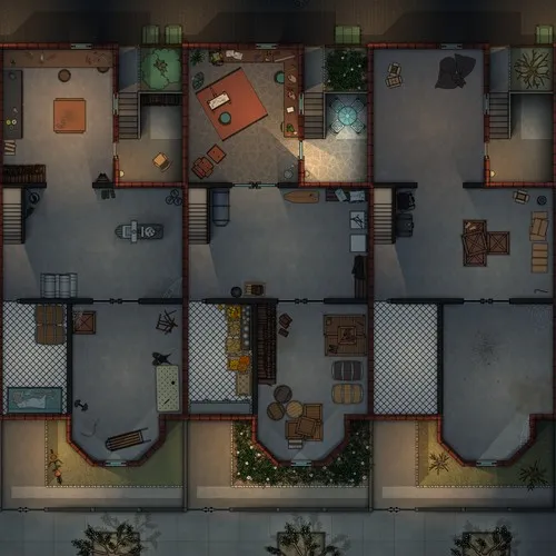 Row Houses - Basement - Night