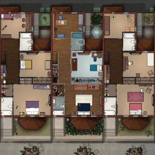 Row Houses - First Floor - Day