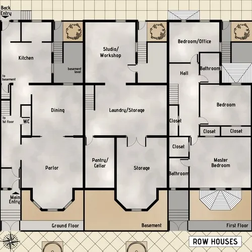 Row Houses - Floor Plan