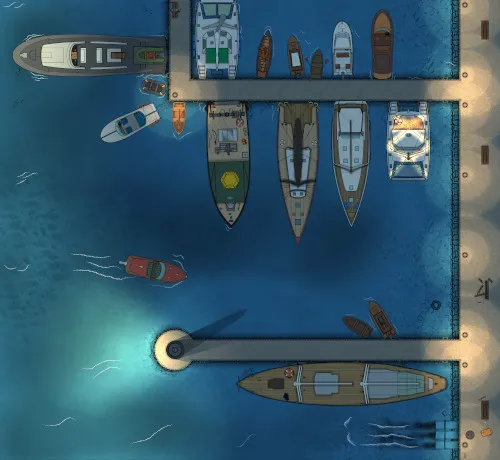 Salem Marina 2 - Night