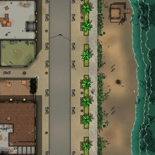 Sandy Beach Coastline - Abandoned - Day