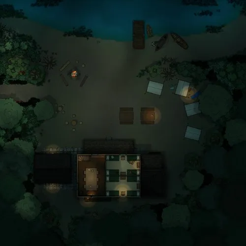 Scout Campsite - First Floor - Night