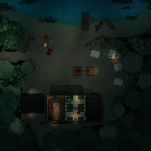 Scout Campsite - First Floor - Splatter - Night