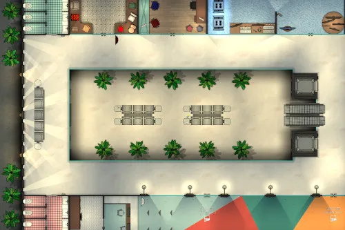 Shopping Mall - Modern - First Floor - Night