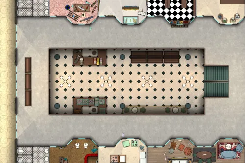 Shopping Mall - Vintage - First Floor - Day