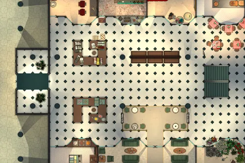 Shopping Mall - Vintage - Ground Floor - Night