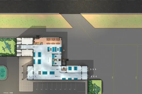 Small Airport - Ground Floor - Day - No Vehicles