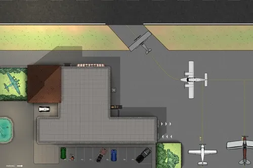 Small Airport - Roof - Day