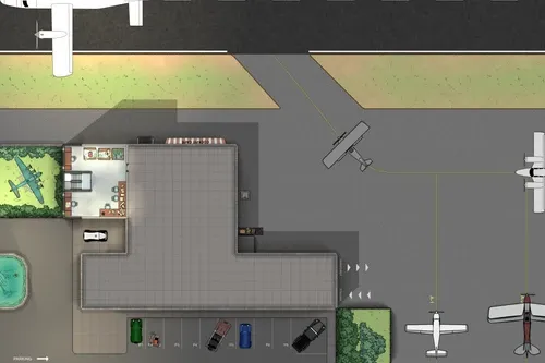 Small Airport - Tower - Day