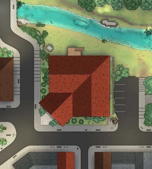 Small Town Library - Roof - Day