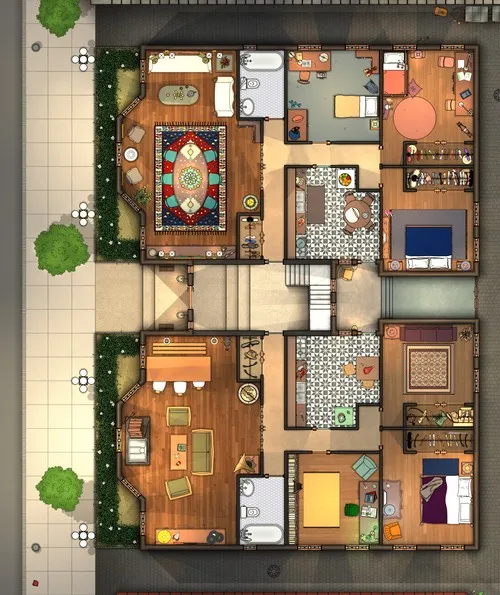 Small Apartment Building - Day