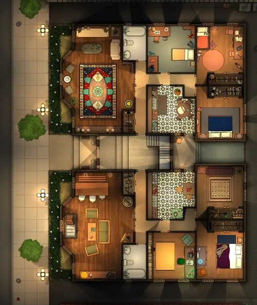 Small Apartment Building - Night