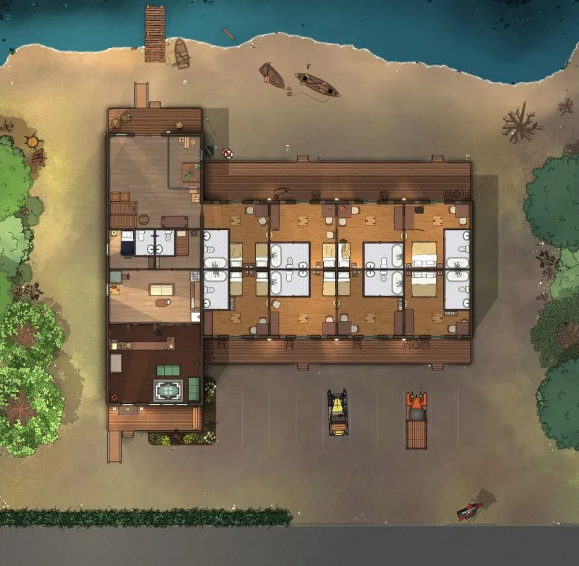 Squatters Lake Motel - Hatches - Day