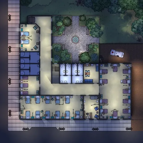 St Johns Hospital - First Floor - Night