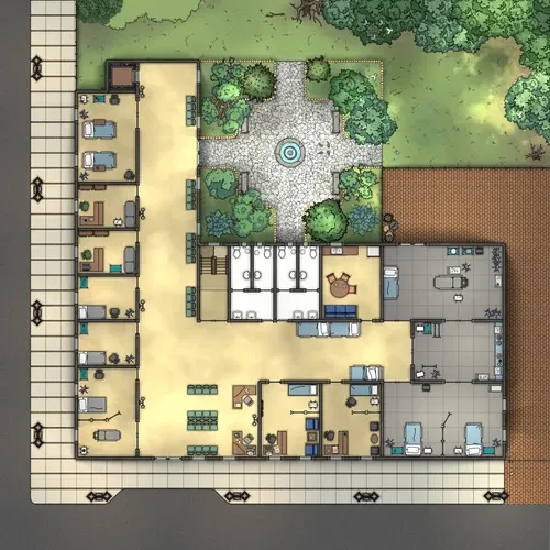 St Johns Hospital - Ground Floor - Day - No Vehicles