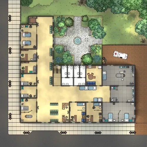 St Johns Hospital - Ground Floor - Day