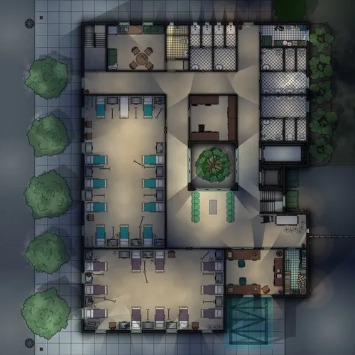 St Marys Hospital - First Floor - Night