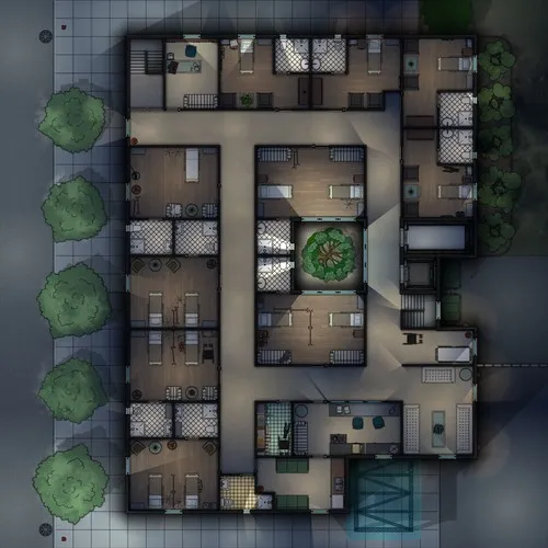 St Marys Hospital - Second Floor - Night