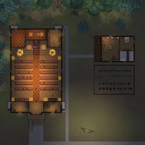 St Pauls Church - Ground Floor - Ceremony - Night