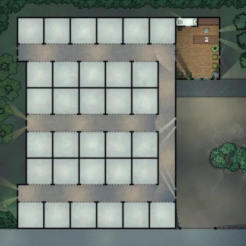 Storage Unit - Empty - Night