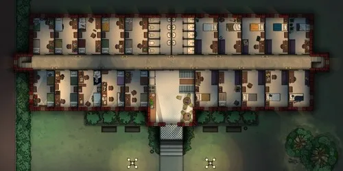 Students Dormitory - First Floor - Night