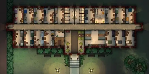 Students Dormitory - Ground Floor - Night