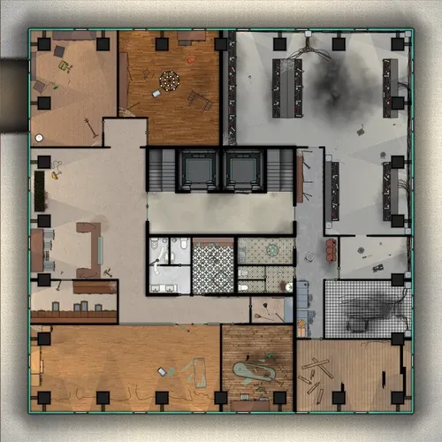 Telephone Exchange & Corporate Administration Offices - Abandoned - Day