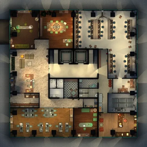 Telephone Exchange & Corporate Administration Offices - Night
