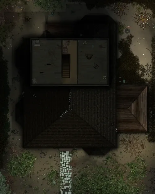 The Witch House - Attic - Abandoned - Night