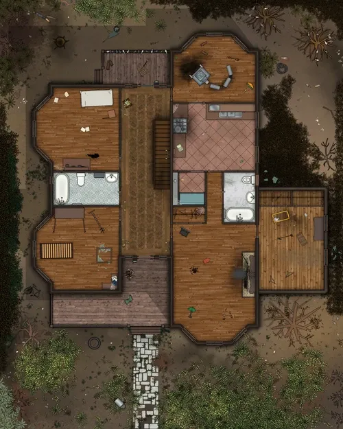 The Witch House - Ground Floor - Abandoned - Day