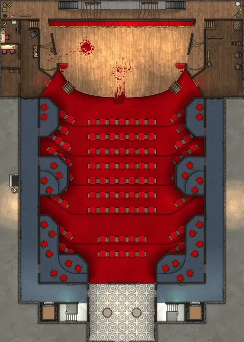 Theater - Boxes - Stage Accident