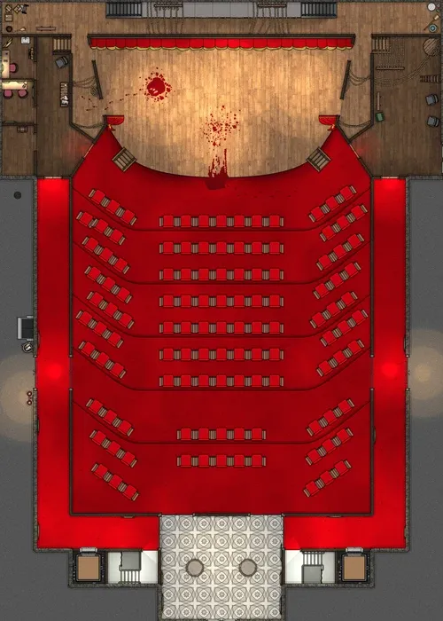 Theater - Ground Floor - Stage Accident