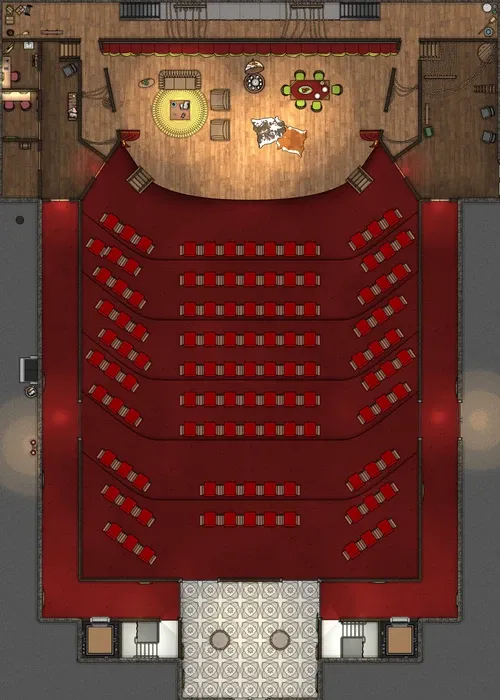 Theater - Ground Floor - Stage Furniture
