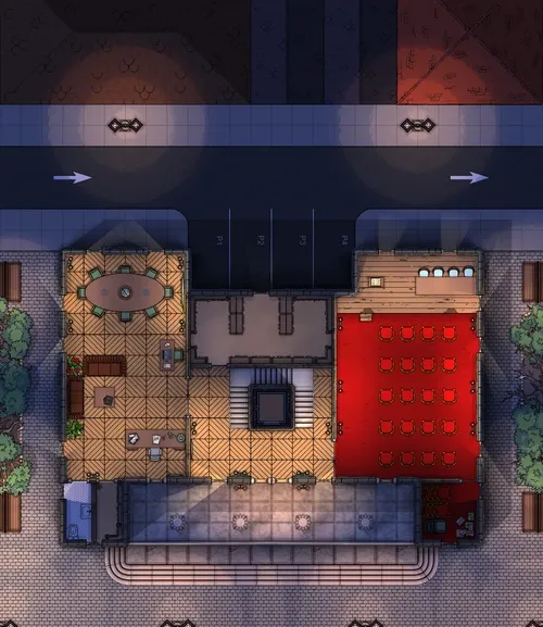 Town Hall - First Floor - Night