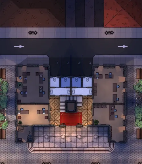 Town Hall - Ground Floor - Night