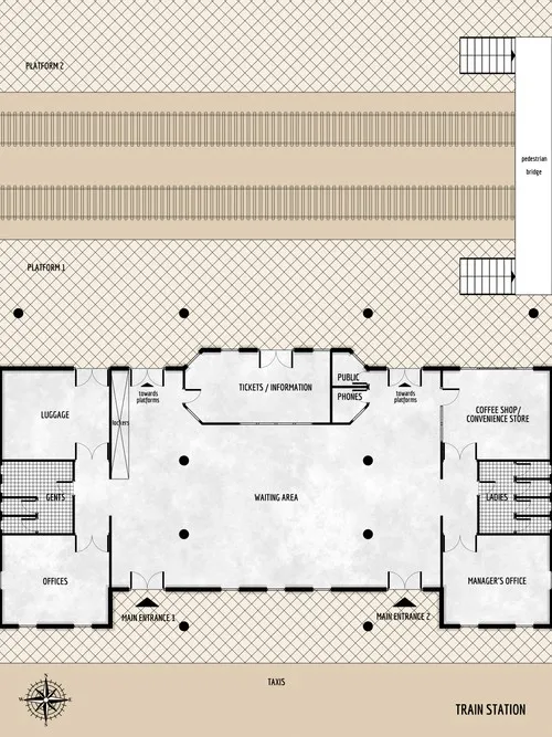 Train Station - Floor Plan