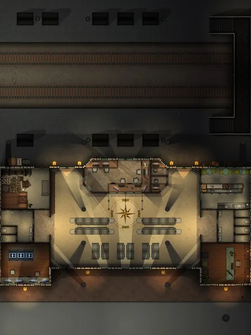 Train Station - Modern - Night