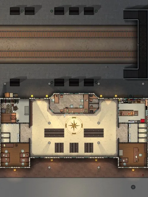 Train Station - Vintage - Day