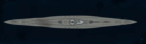 Type VII U-Boat Submarine - Top View - Abandoned