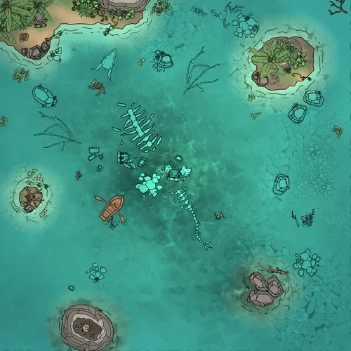 Underwater Treasure - Dragon - Day