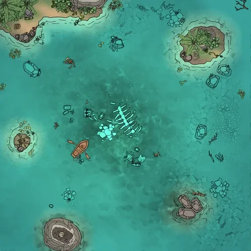 Underwater Treasure - Monster - Day