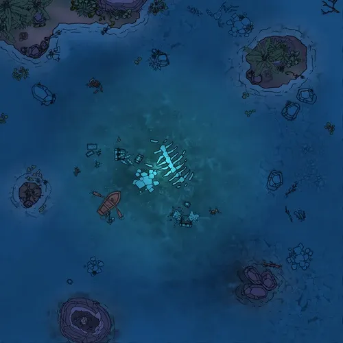 Underwater Treasure - Monster - Night