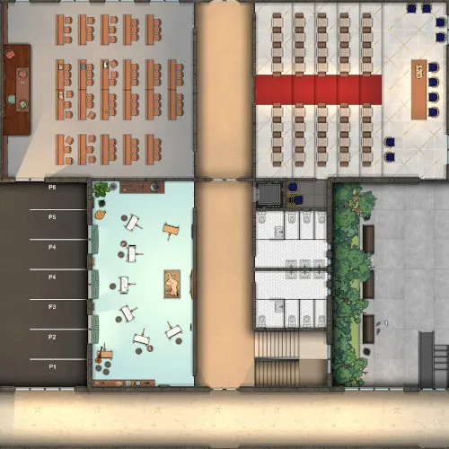 University Department - Fine Arts - Day - No Vehicles