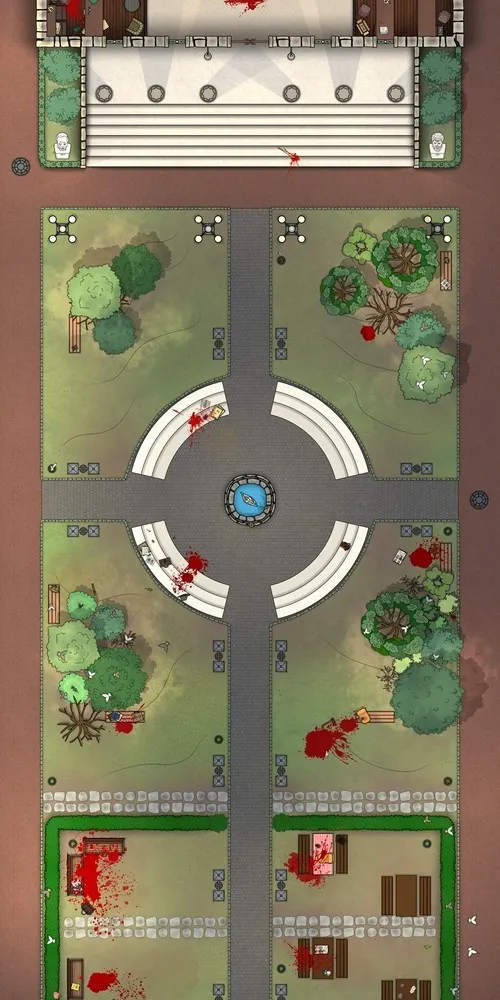 University Yard - Splatter - Day