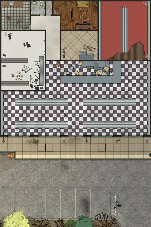 Video Store - Abandoned - Day