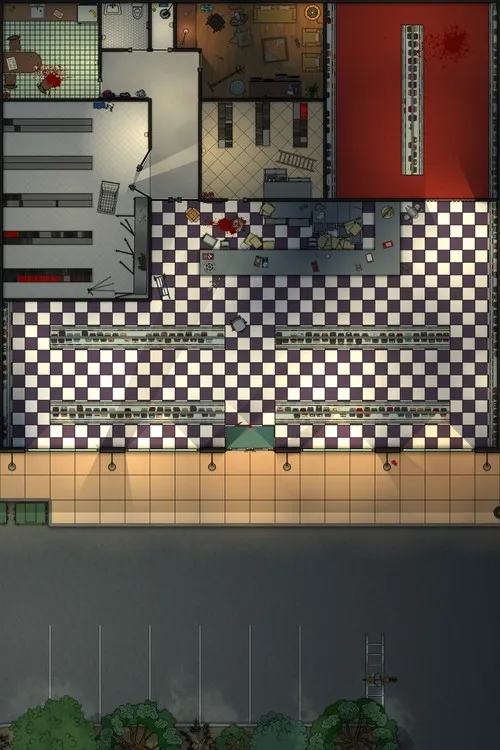 Video Store - Splatter - Night