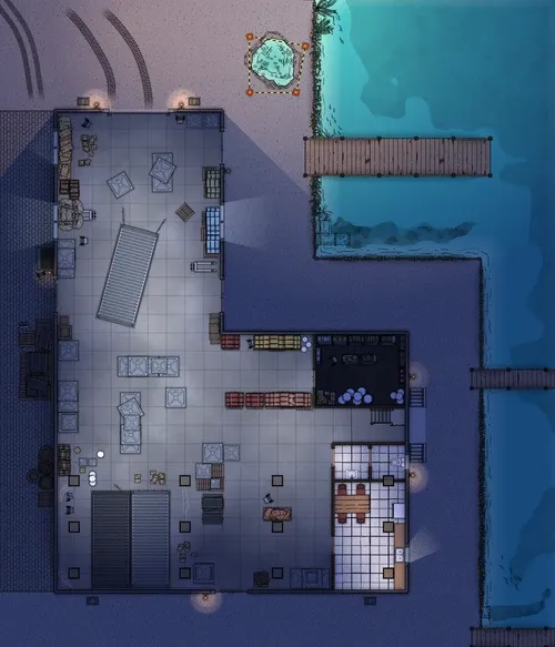 Warehouse Near The Docks - Ground Floor - Night - No Vehicles