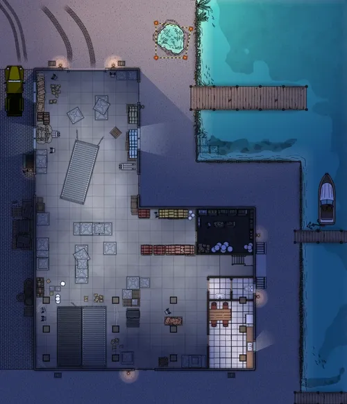 Warehouse Near The Docks - Ground Floor - Night