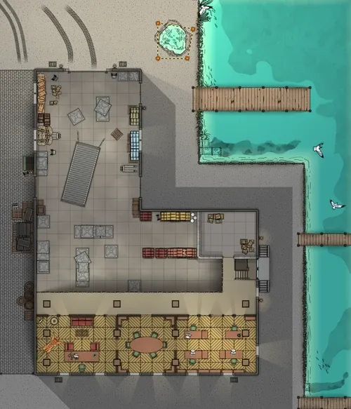 Warehouse Near The Docks - Offices - Day - No Vehicles